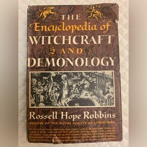 1959 THE ENCYCLOPEDIA OF WITCHCRAFT AND DEMONOLOGY Robbins Hardcover Vtg